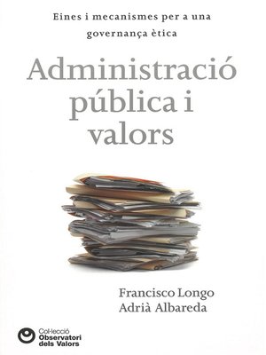 cover image of Administració pública i valors